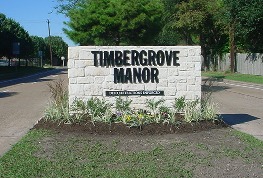 Timbergrove Manor Sign