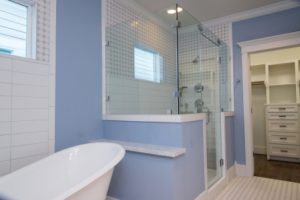 Houston Heights new home-master bath